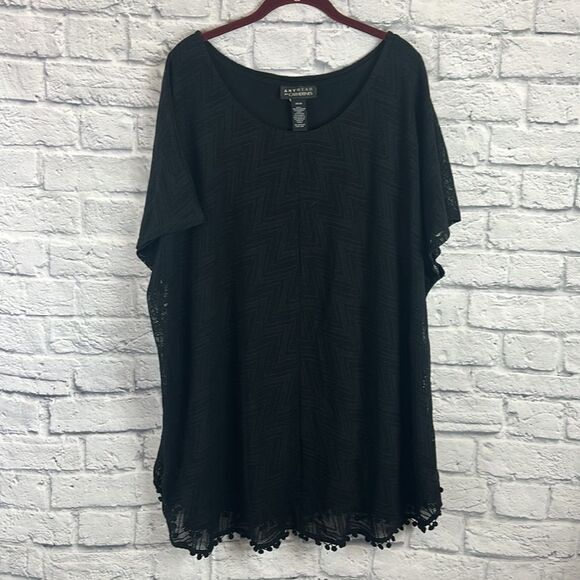 Anywear By Catherine’s Black Layered Tank Size 2X/3X - Picture 1 of 6